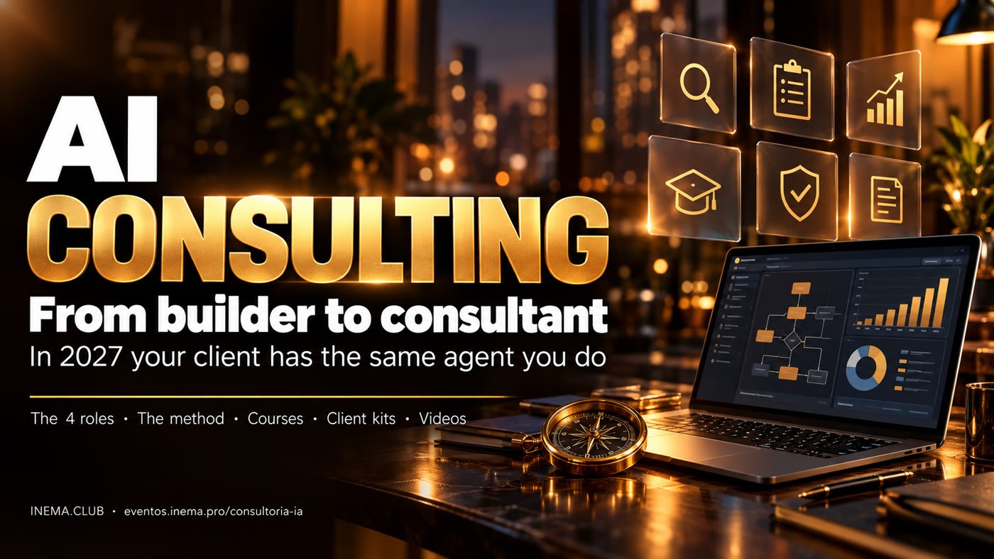 AI consulting — from builder to consultant: assessment, plan, guidance, mentoring, auditing, and proposal.