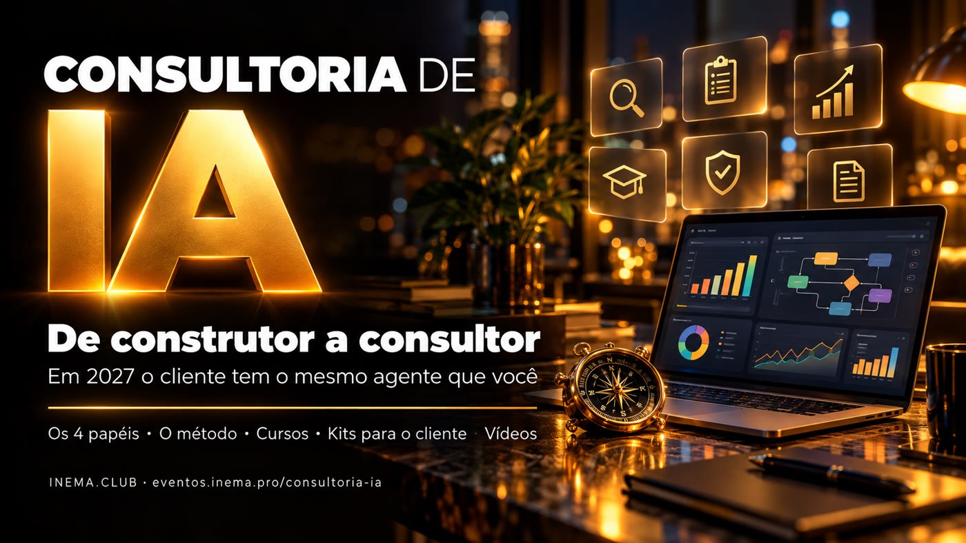 Consultoria de IA — de construtor a consultor: diagnóstico, plano, acompanhamento, mentoria, auditoria e proposta.