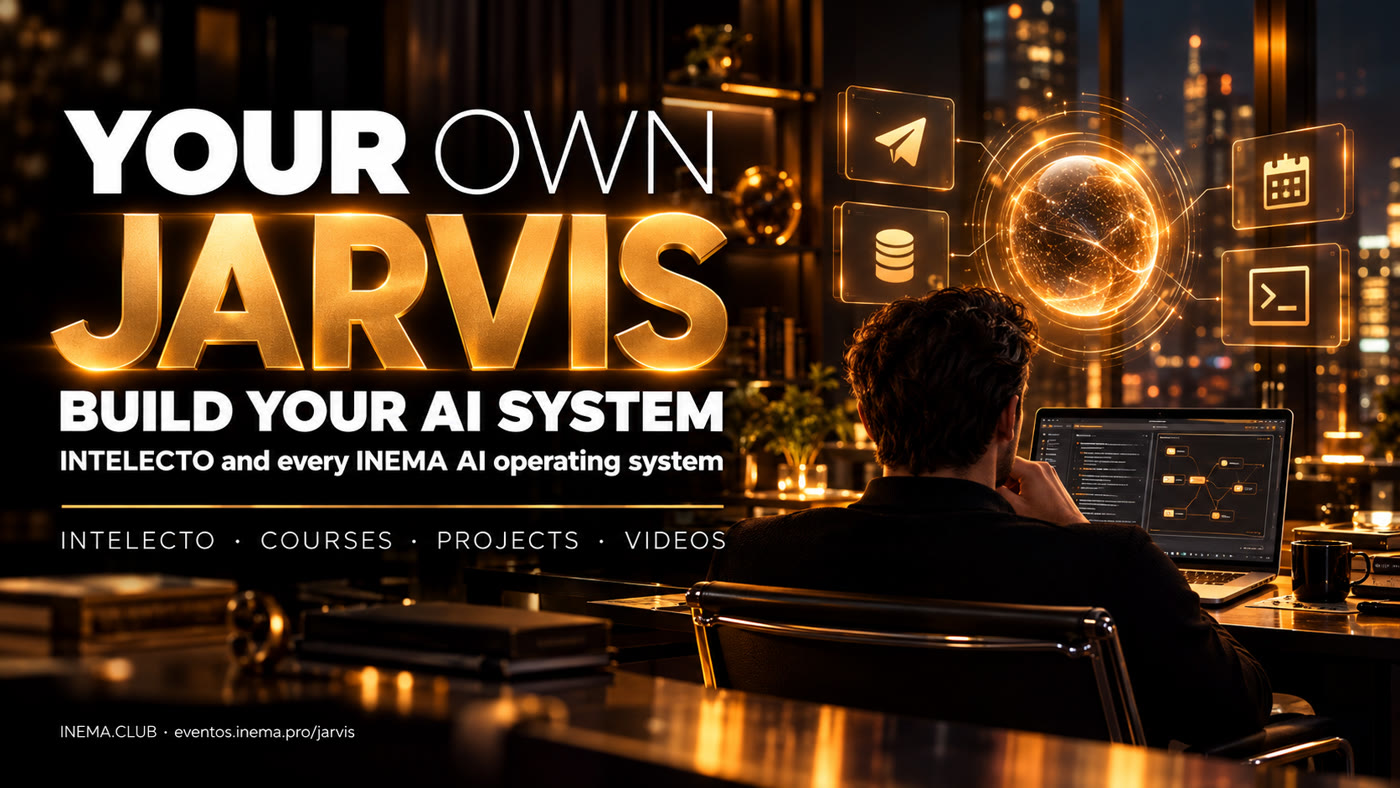 Your own Jarvis: create your AI system — INTELECTO and INEMA’s AI operating systems, with courses, projects, and videos.