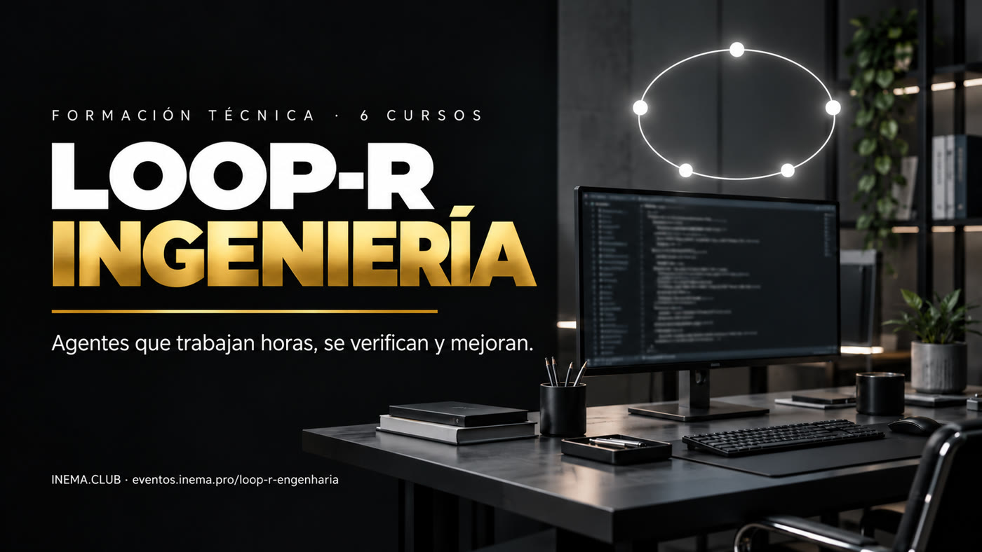 LOOP-R Ingeniería — formación técnica en 6 cursos: agentes que trabajan durante horas, se verifican y mejoran.