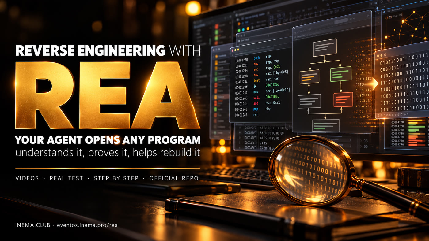Reverse engineering with REA: your AI agent opens any program, understands it, proves it, and helps rebuild it.