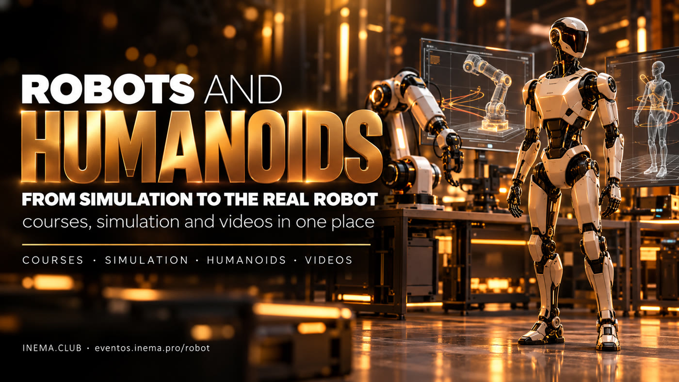 Robots and humanoids: from simulation to real robots. INEMA courses, simulation, and videos, all in one place.